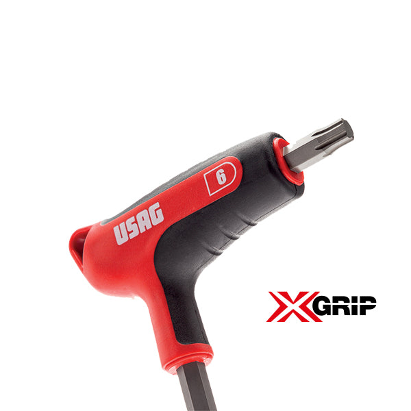 280 HX/SE6 - Serie di 6 chiavi maschio con profilo esagonale speciale X-GRIP e impugnatura bi materiale - Usag - U02802460 280 HX/SE6 - Serie di 6 chiavi maschio con profilo esagonale speciale X-GRIP e impugnatura bi materiale - Usag - U02802460
